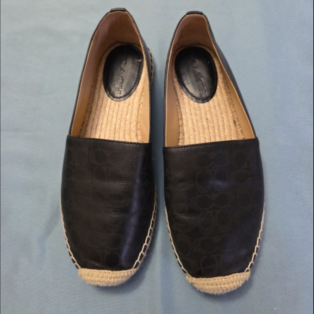 Black Espadrille Flats